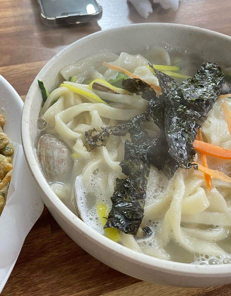 일월바지락 칼국수 이미지