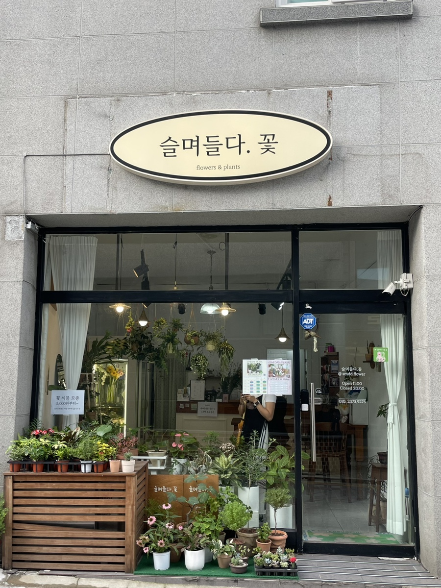 슬며들다.꽃 이미지