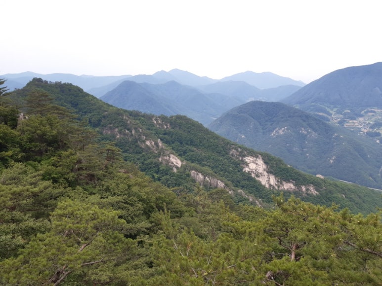 검봉능선 조망 이미지