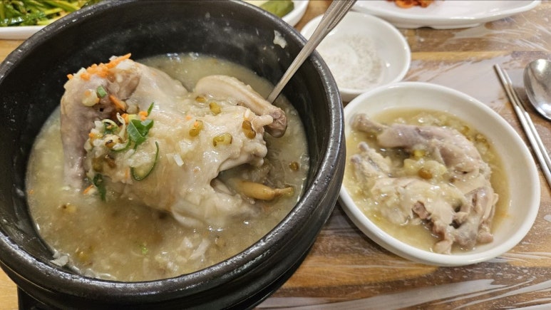 벌집녹두삼계탕 이미지