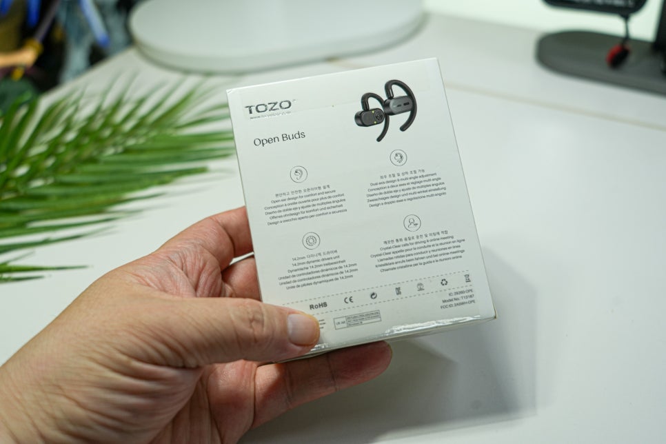음질좋은 아마존 베스트셀러이어폰 TOZO 오픈버즈 오픈형 블루투스이어폰 멀티페어링 ENC 노이즈캔슬링 이미지 4