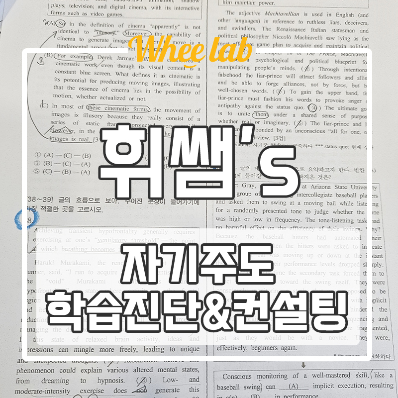 대치동 자기주도 학습 컨설팅과 학습코칭으로 여름방학 등급상승 공부 성공하기! <휘랩연구소>
