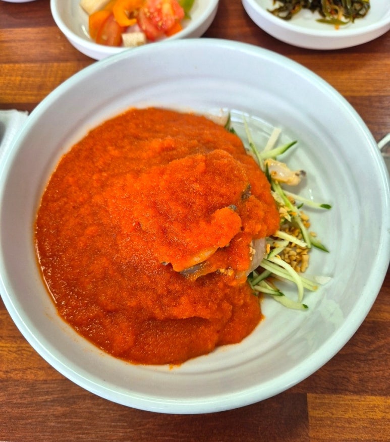오대감참가자미물회 이미지