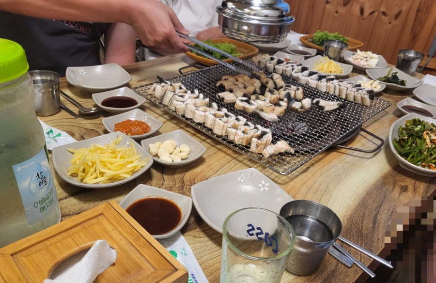 용문장어화로구이 이미지