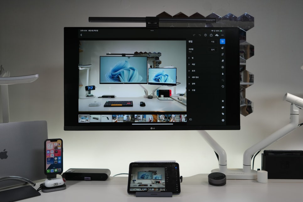 유그린 USB-C 도킹스테이션 멀티 허브를 이용한 아이패드 프로 7세대와 아이패드 미니 6세대 4K 모니터 연결 이미지 15