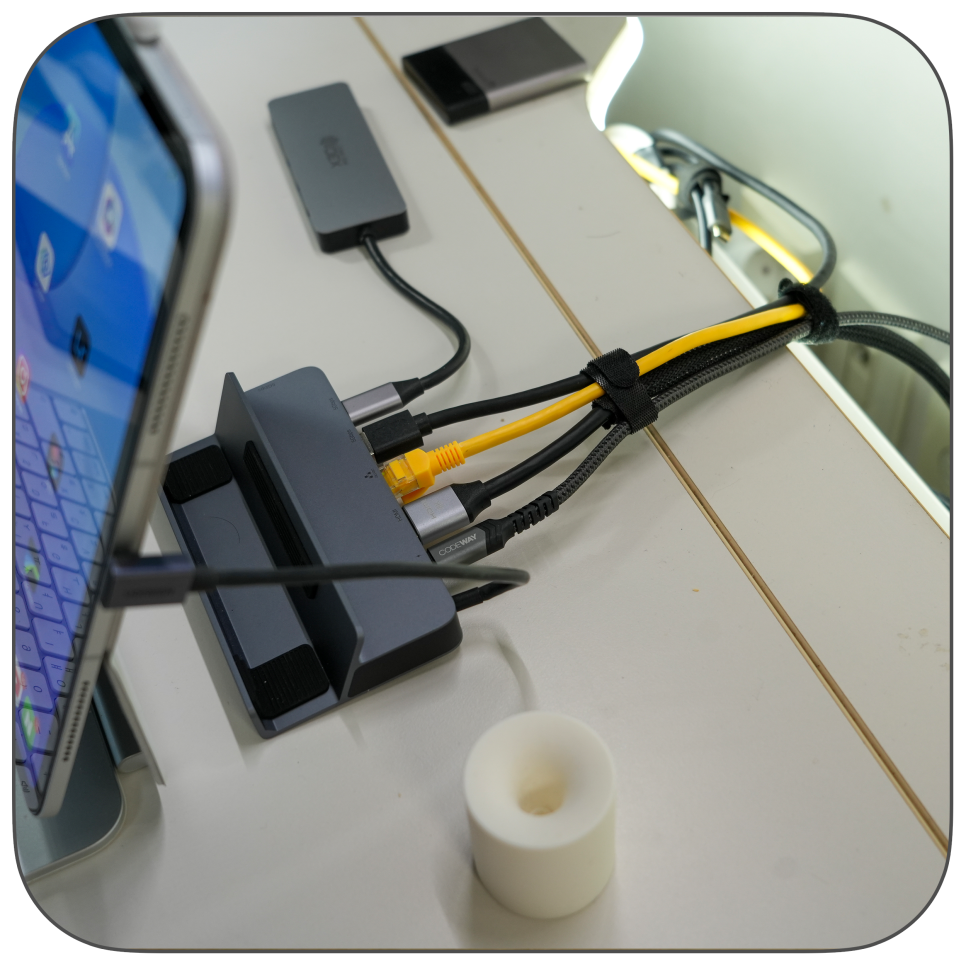 유그린 usb-c 도킹스테이션 멀티 허브를 이용한 아이패드 프로 7세대와 아이패드 미니 6세대 4k 모니터 연결