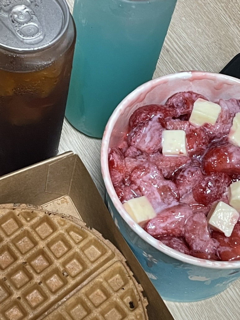 청주 빙수와플 이미지