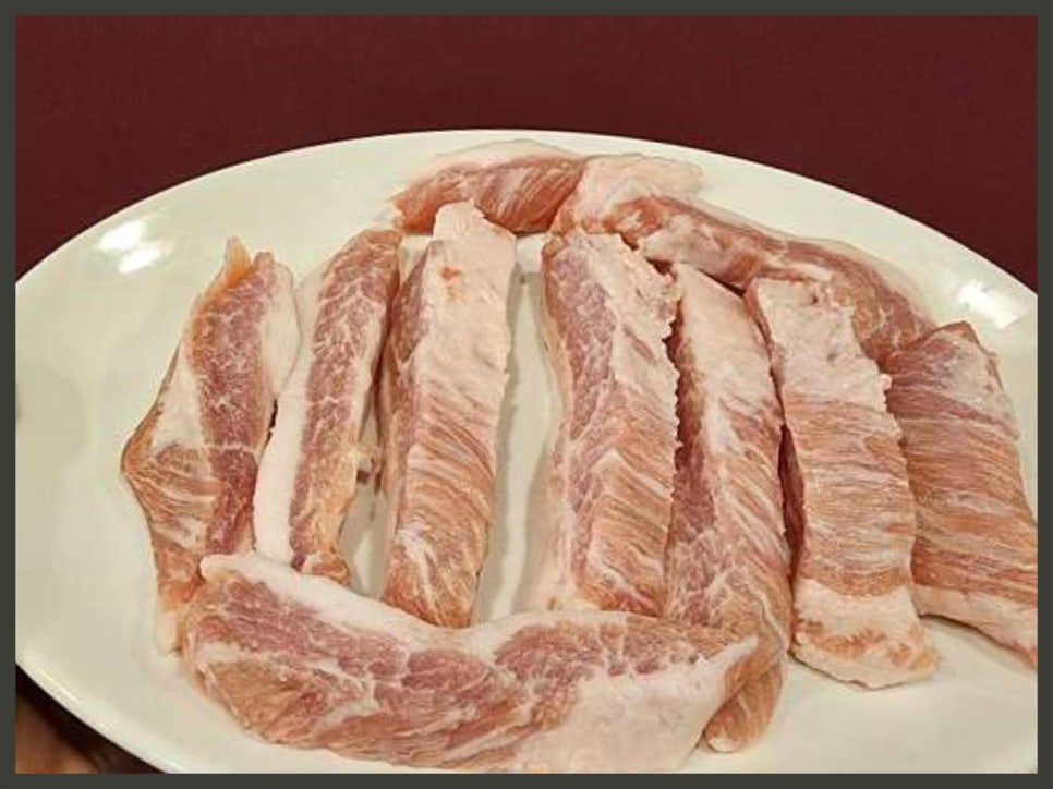 슬라이스대패삼겹 이미지