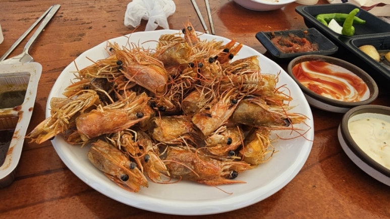공룡고기&새우 이미지