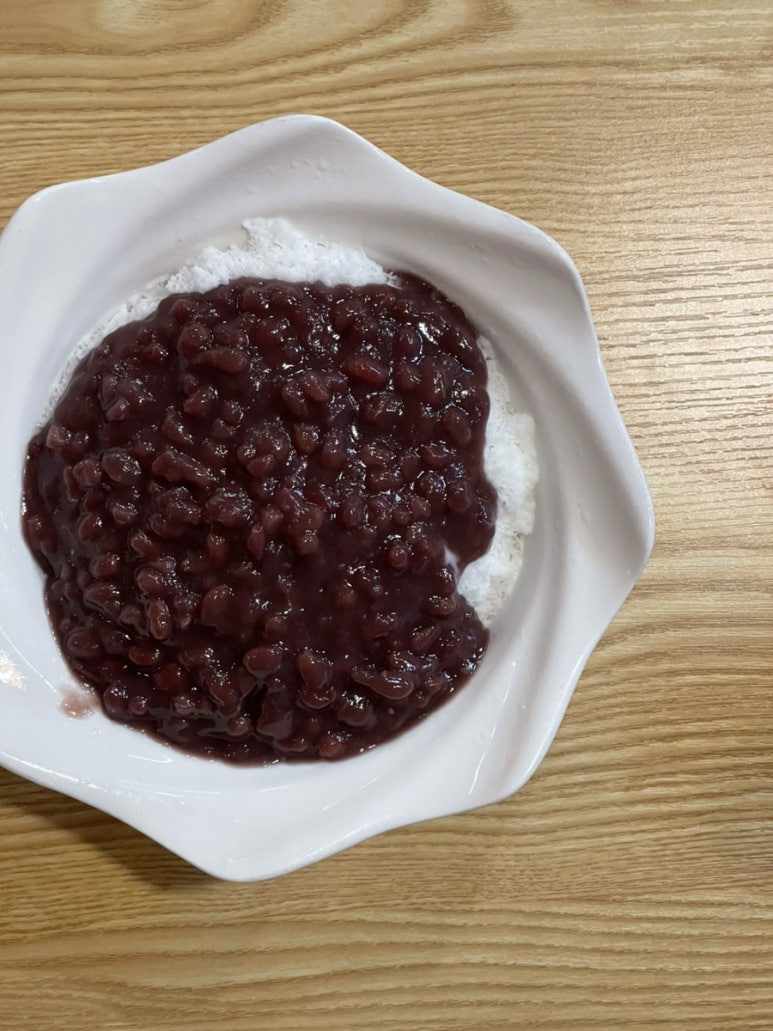 진주팥빙수 이미지