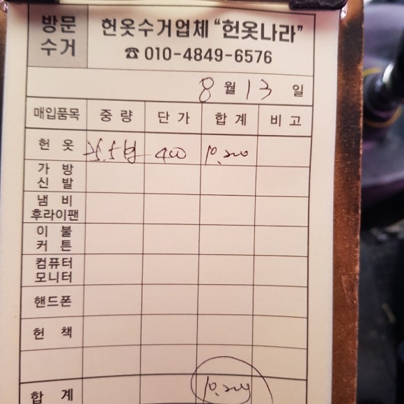 헌옷나라 이미지
