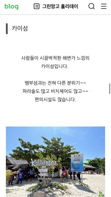그린망고 홀리데이 이미지