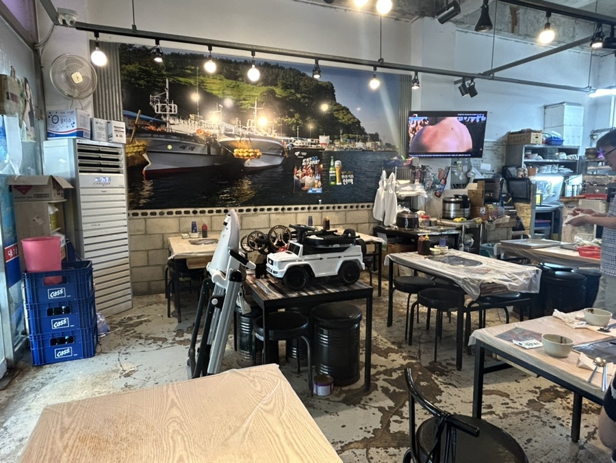 산오징어바지락칼국수 이미지