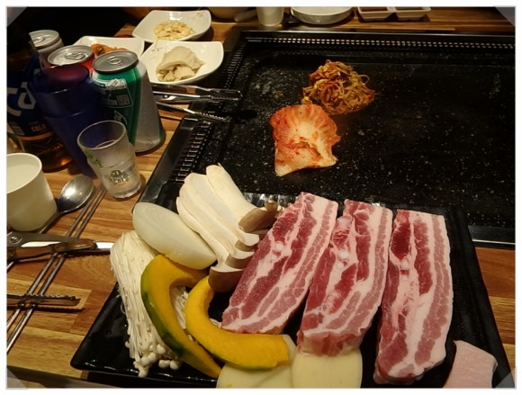 온달집미나리생삼겹오리 이미지