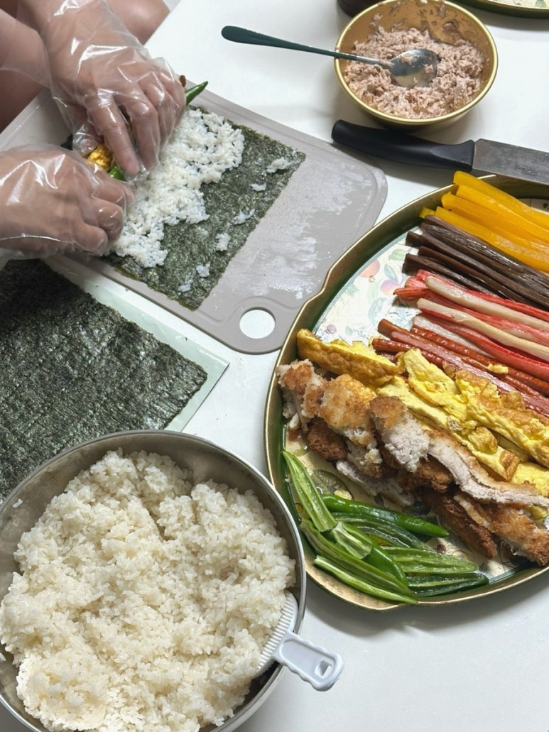 밥풀김밥&라면 이미지