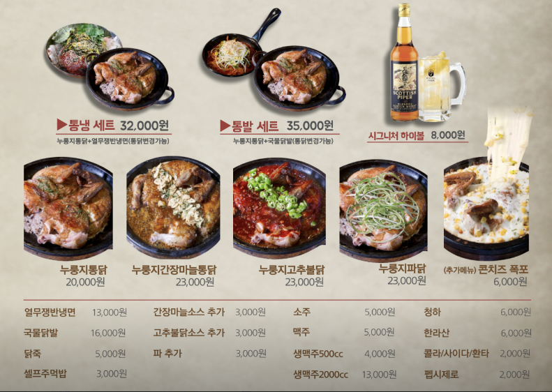 참나무누룽닭 이미지