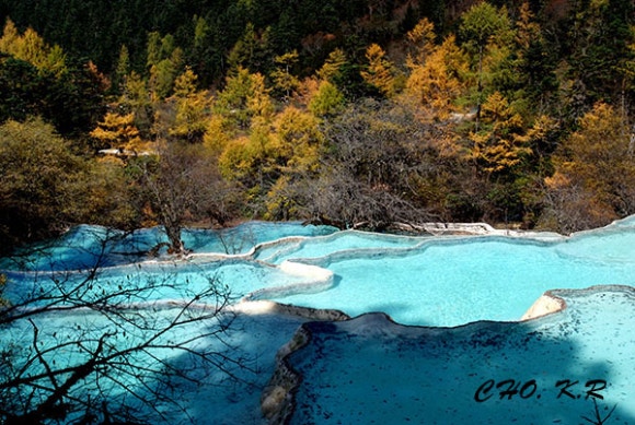 중국여행, “오색 찬란한 구채구 (九寨溝) 오채지(五彩池)” : 네이버 블로그