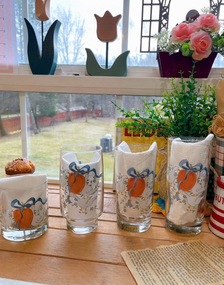 ️부분완료 마더구스 블루리봉이 애플구스 롱롱 글라스텀블러 4종 : 네이버 블로그