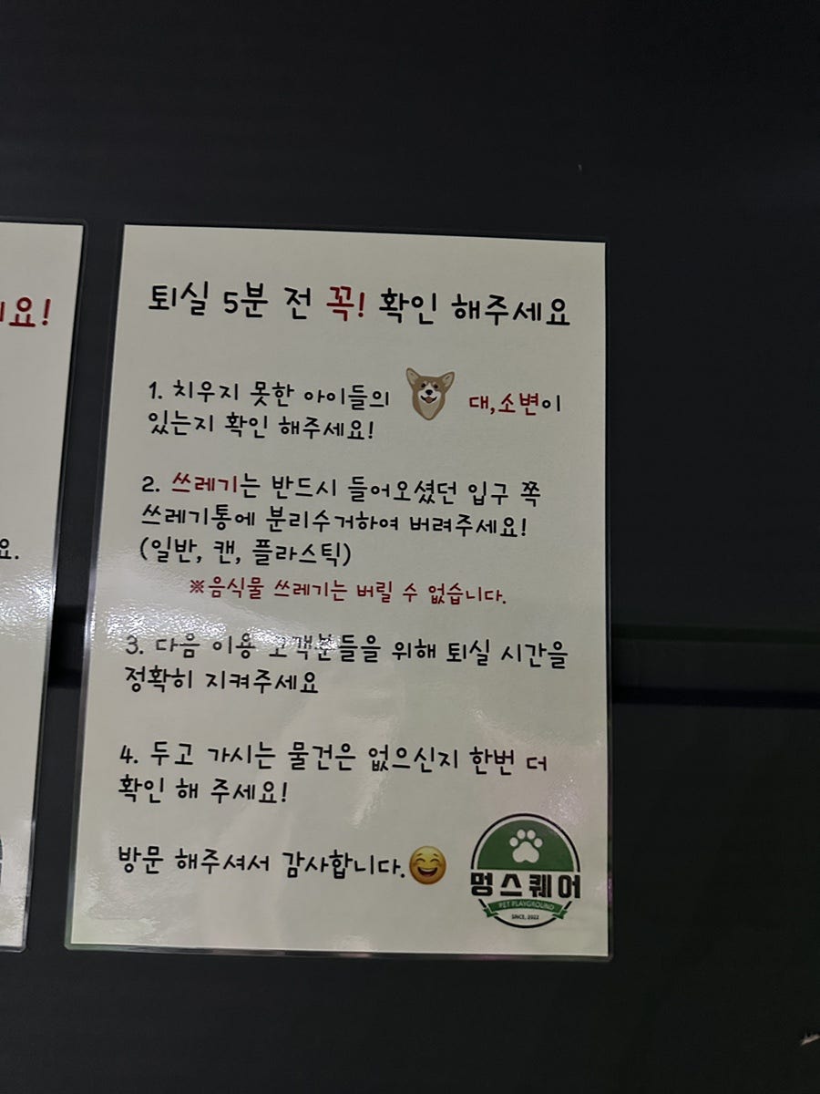 동탄 멍스퀘어 애견운동장 대관 후기 및 이용 팁 — 사진 4