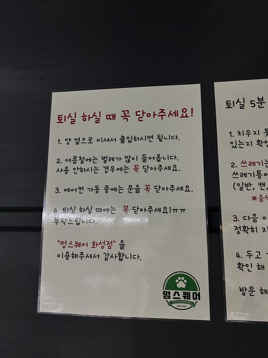 동탄 멍스퀘어 애견운동장 대관 후기 및 이용 팁 — 사진 5