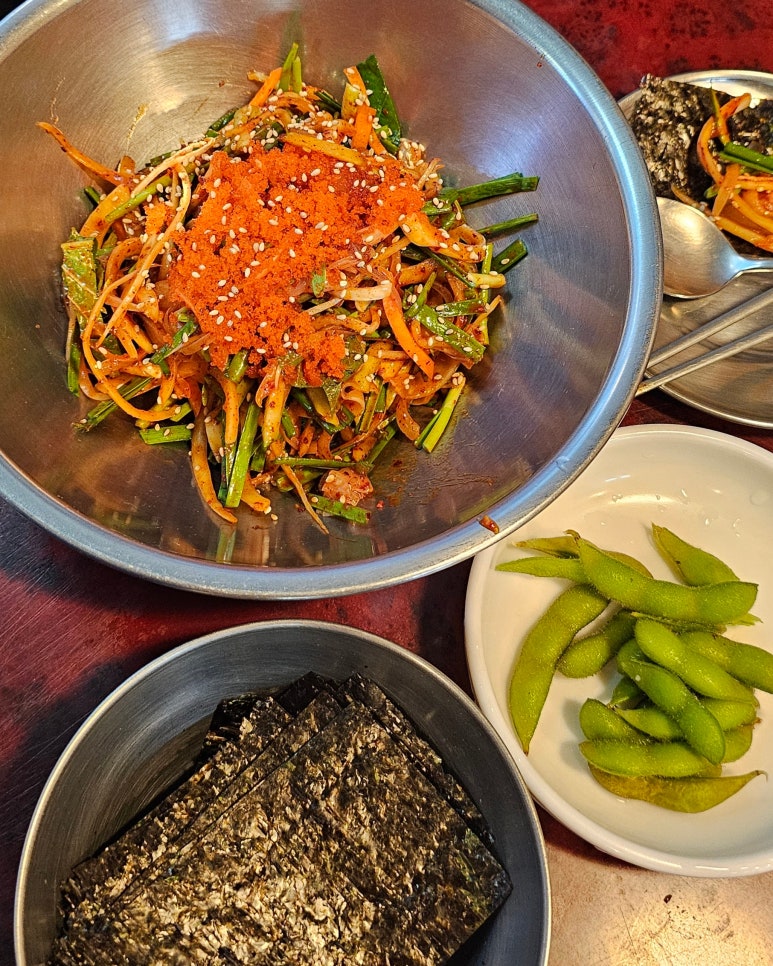 산오징어비빔，회 이미지