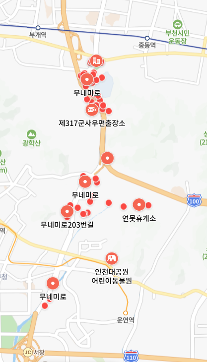 무네미로 장수IC 이미지