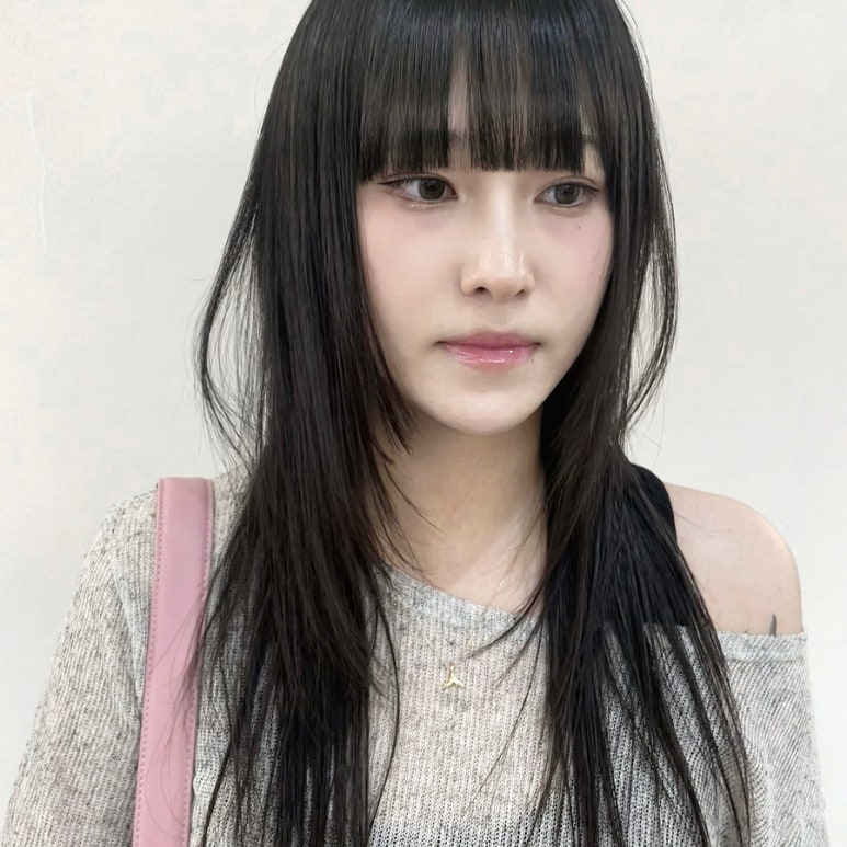 규리헤어라인 이미지