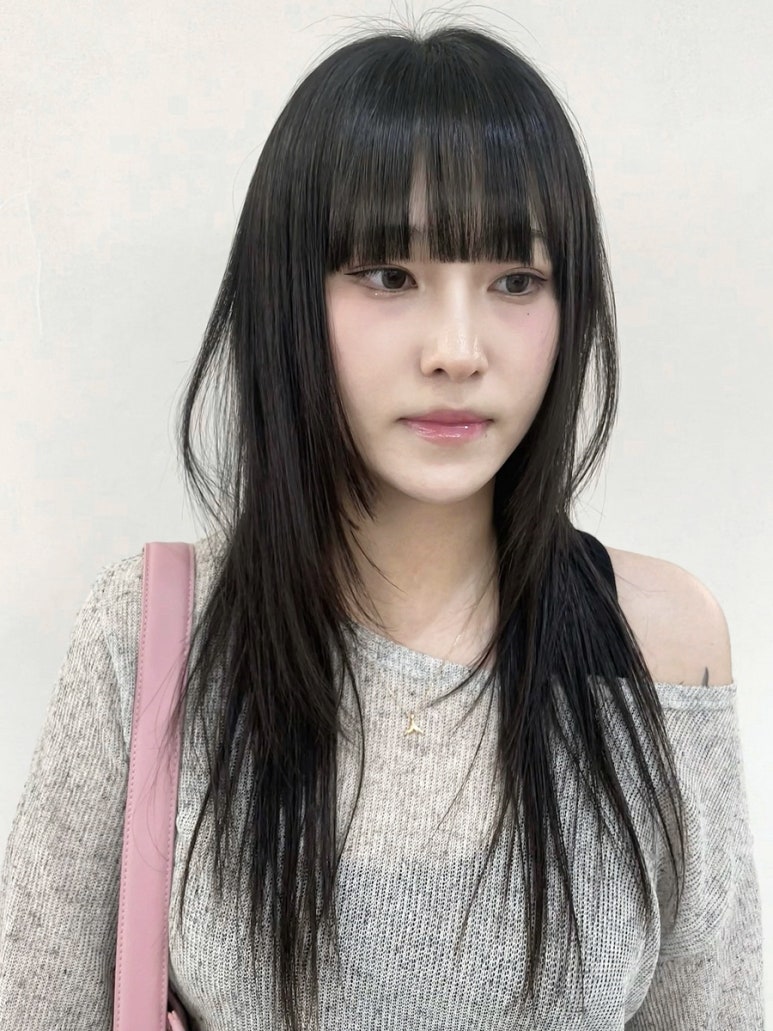 규리헤어라인 이미지