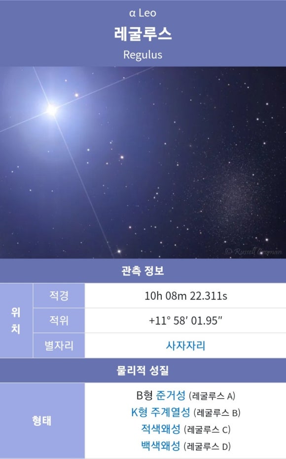 레굴루스(Regulus) 이미지