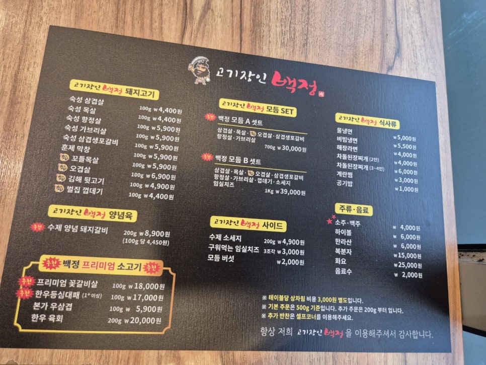 고기장인 백정 이미지
