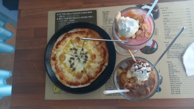 아인스커피피자 이미지