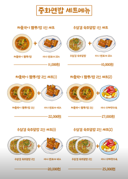 중화면밥 이미지
