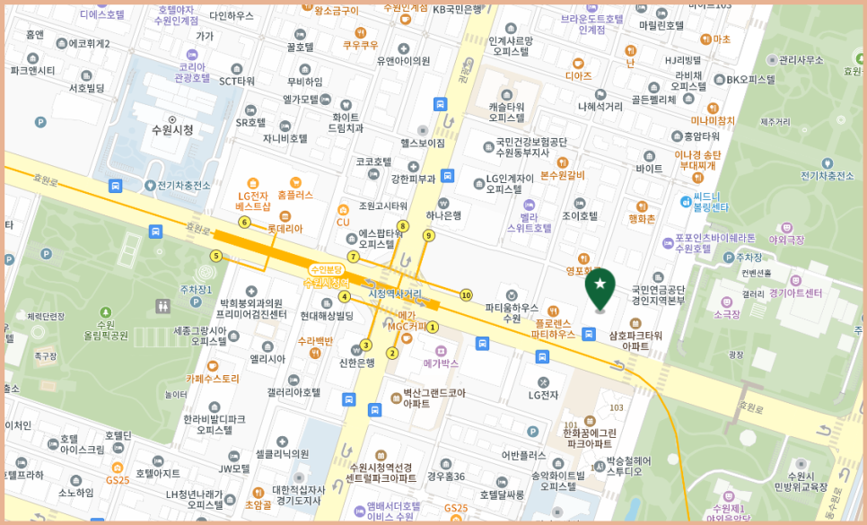 스타벅스 수원경인일보점 이미지
