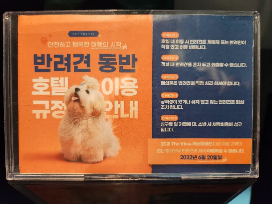 송도 그랩디오션 호텔 프리미어 스위트 애견동반 후기 — 사진 14