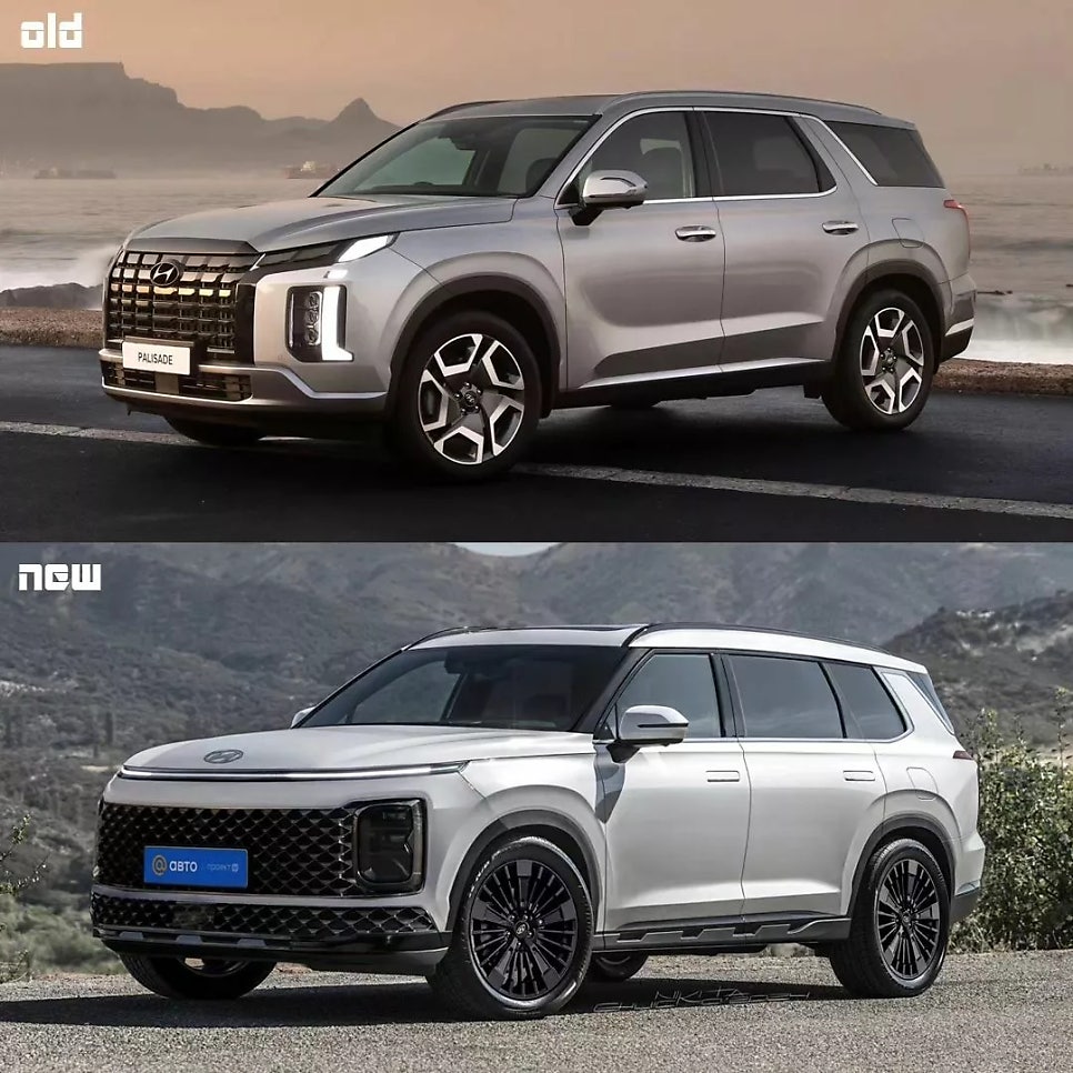 2026 현대 팰리세이드 풀체인지 하이브리드 도입예정 "각진 느낌의 준대형 SUV 디자인 공개 및 출시 일정 확인" 이미지 10