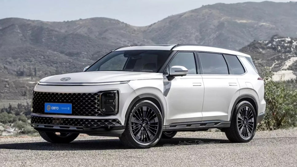 2026 현대 팰리세이드 풀체인지 하이브리드 도입예정 "각진 느낌의 준대형 SUV 디자인 공개 및 출시 일정 확인" 이미지 4