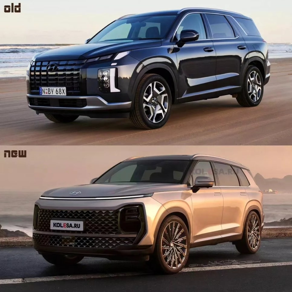 2026 현대 팰리세이드 풀체인지 하이브리드 도입예정 "각진 느낌의 준대형 SUV 디자인 공개 및 출시 일정 확인" 이미지 2