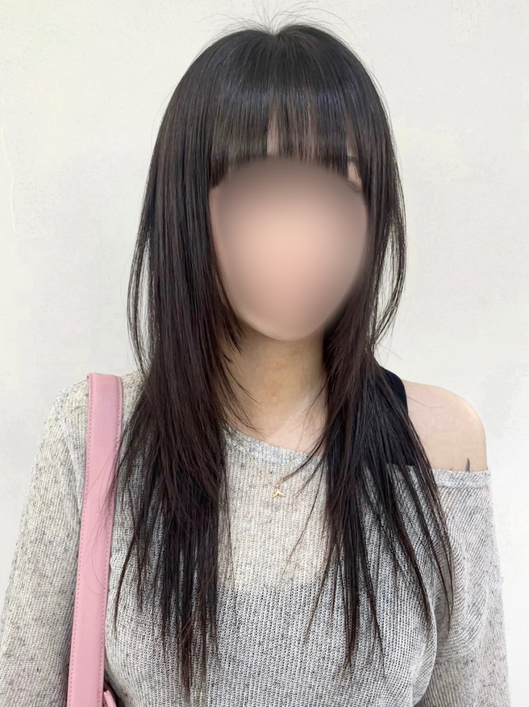 규리헤어라인 이미지