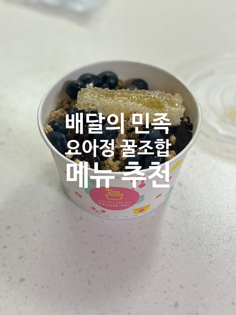 요거트 아이스크림의 정석 관평점 이미지