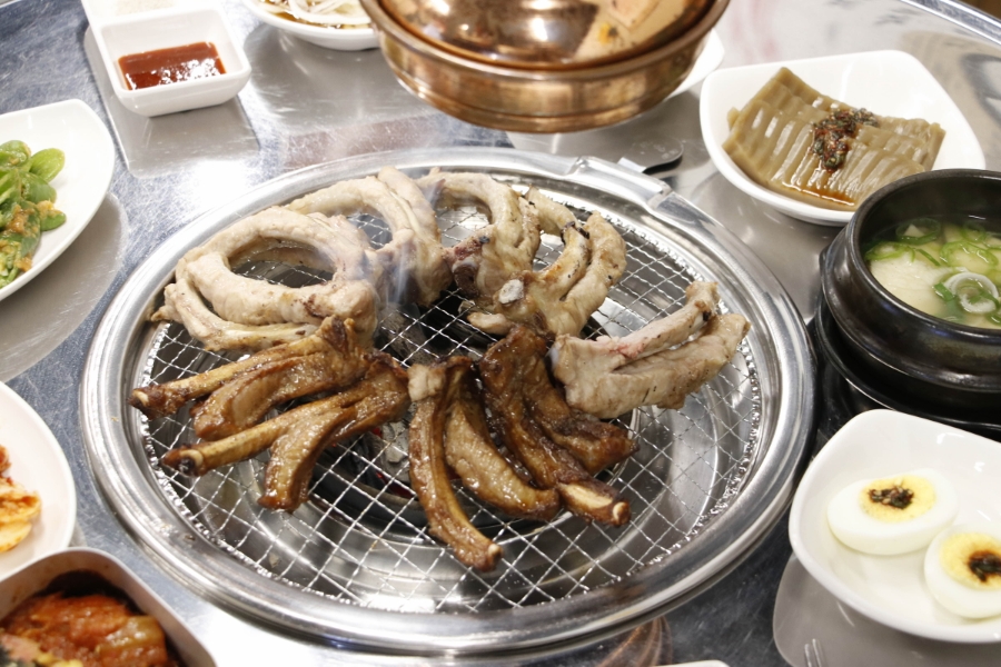 원시인쪽갈비 이미지