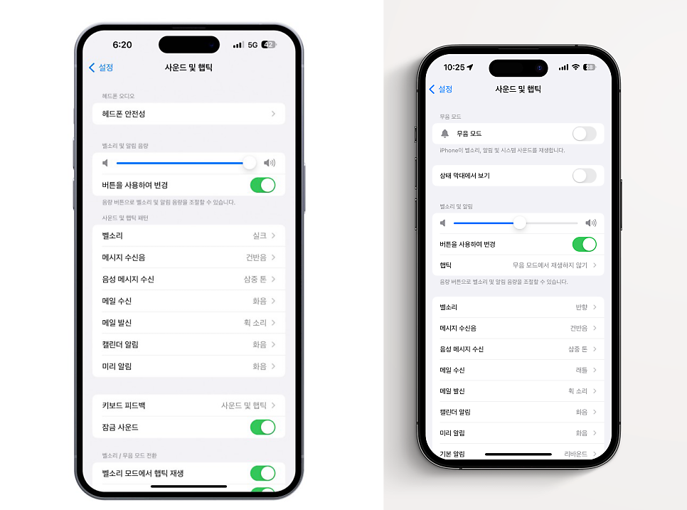 아이폰 15프로 활용 "무음 모드와 진동(햅틱)설정 및 전화나 알림을 LED 깜빡임으로 대치하는 방법" 이미지 5