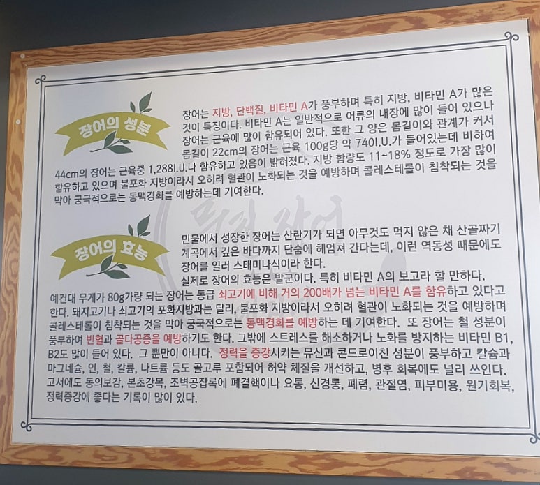 대자연풍천장어 이미지
