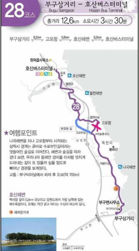 해파랑길 28코스 이미지