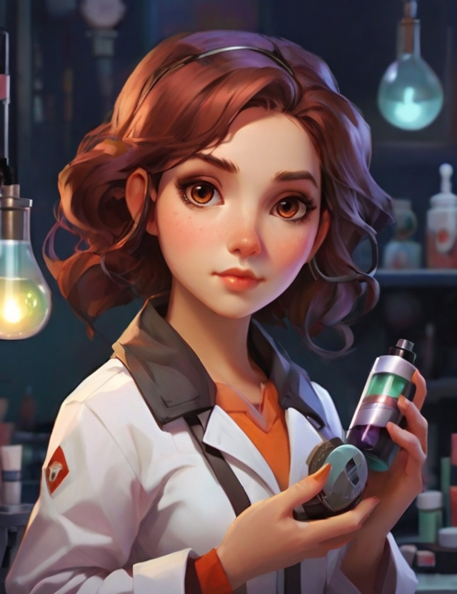 Leonardo Diffusion XL a female scientist with cosmetics in her 1 (1)