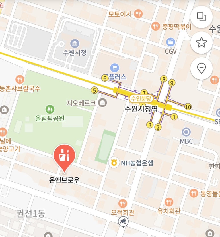온앤브로우 이미지