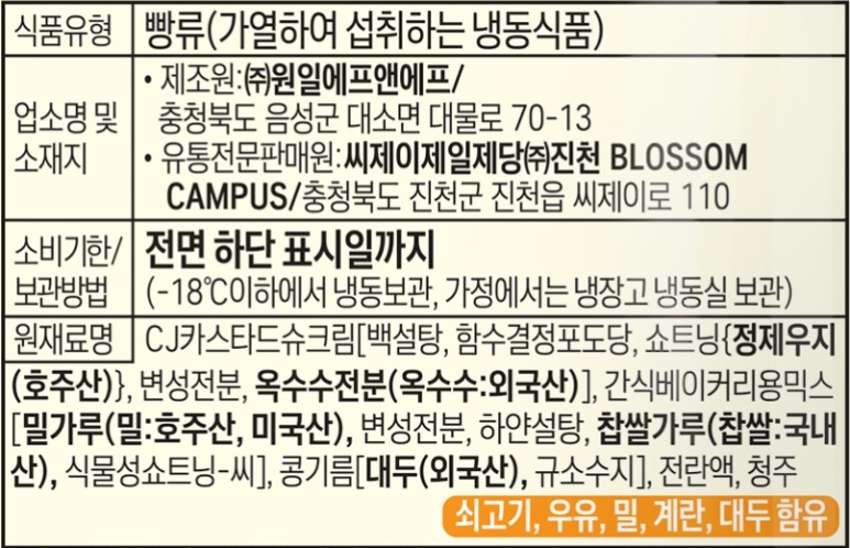 (주)원일에프앤에프 이미지