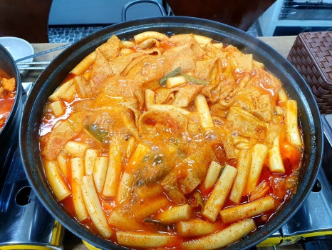 여기;떡볶이 이미지