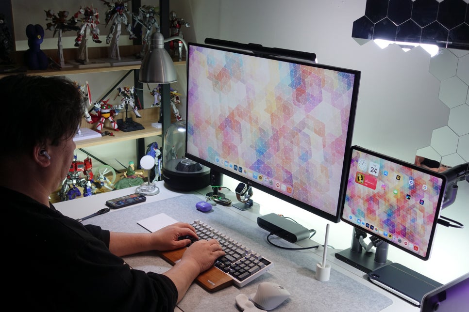 블루투스 커스텀 기계식 키보드 추천 몬스타기어 닌자 96 PRO '키 캡 교체' 이미지 9