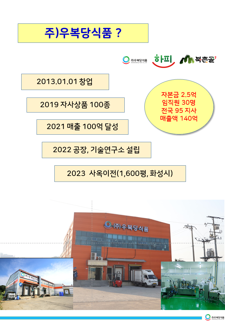 (주)우복당식품 이미지