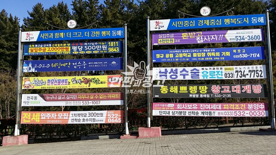 동해 현수막 디자인 이미지